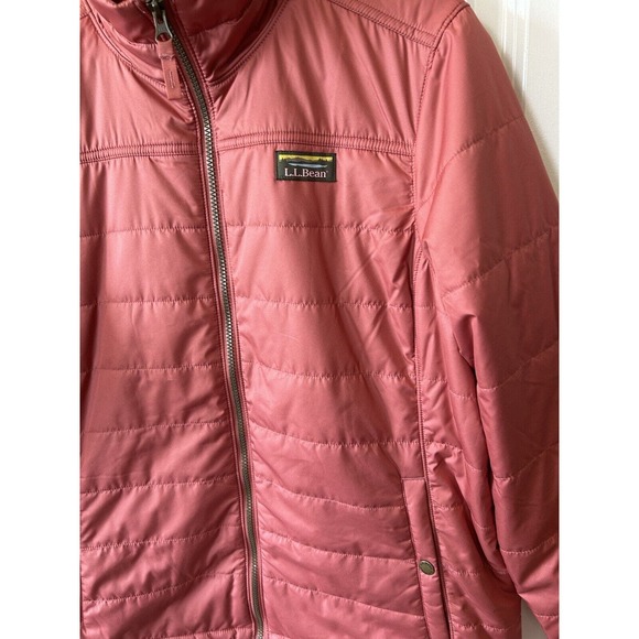 L L Bean Mountain Classic Puffer Jacket Womens Large Sienna Brick - Picture 3 of 10
